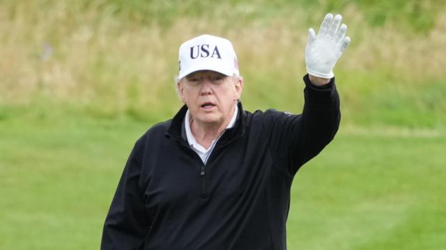 Donald Trump aterrizó el pasado viernes en Escocia, donde se prevé que esté un total de cuatro días.