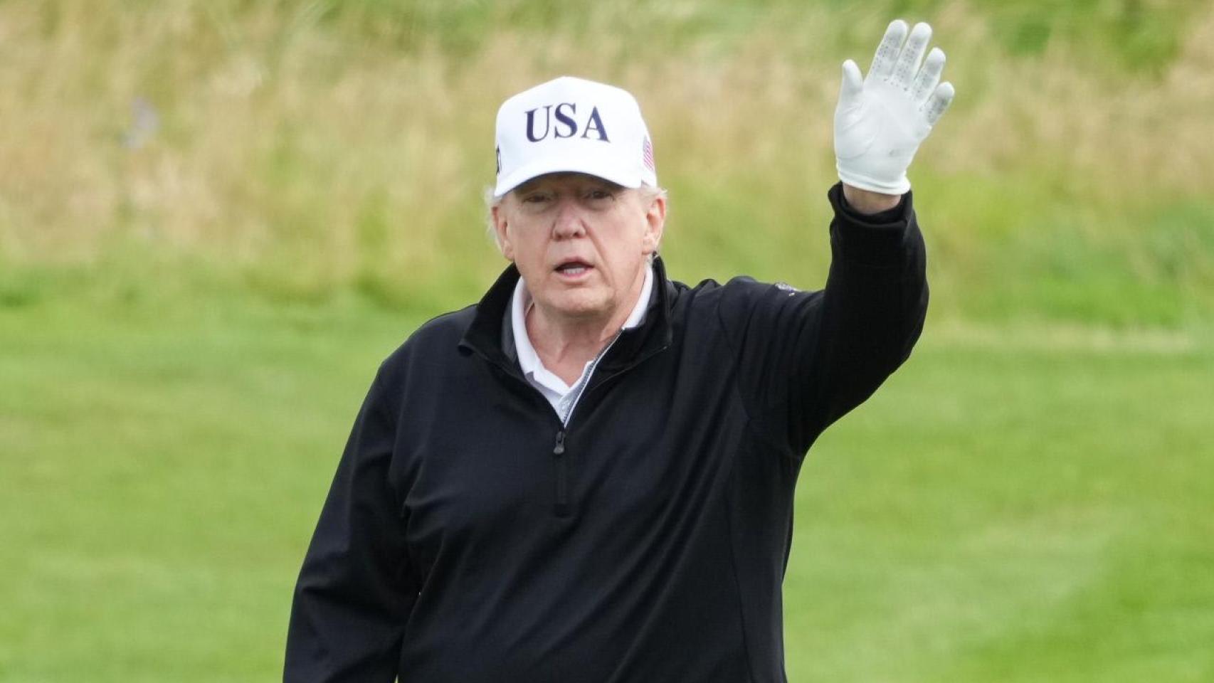 Donald Trump, el pasado viernes en Escocia.