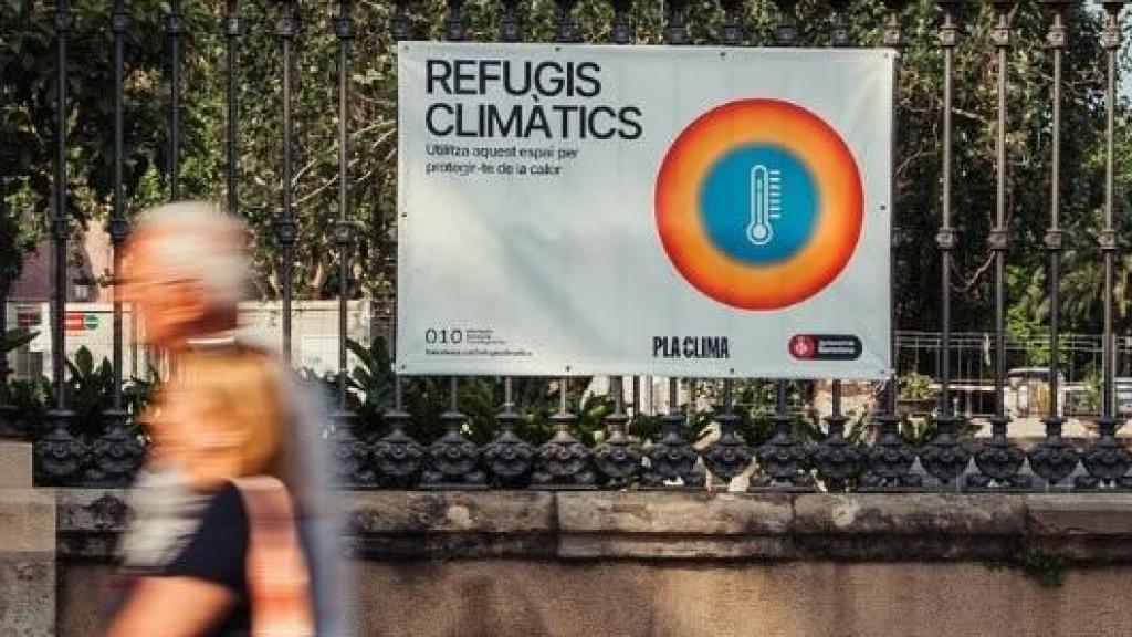 Refugio climático en Barcelona.