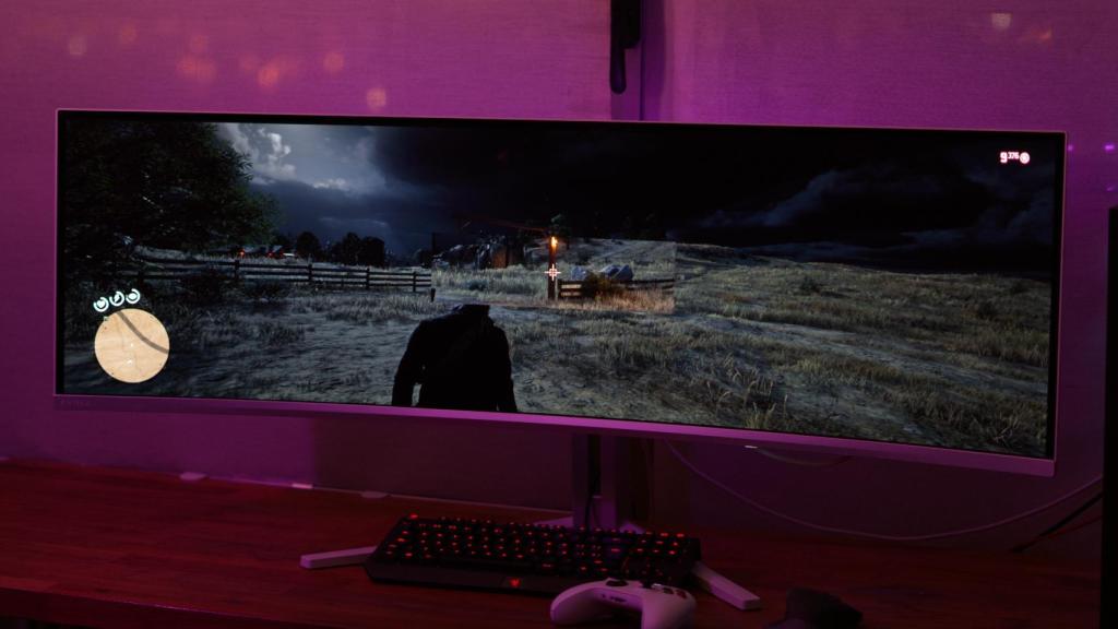 Mirilla virtual y zoom en el RDR2 en el monitor Philips Evnia 49M2C8900