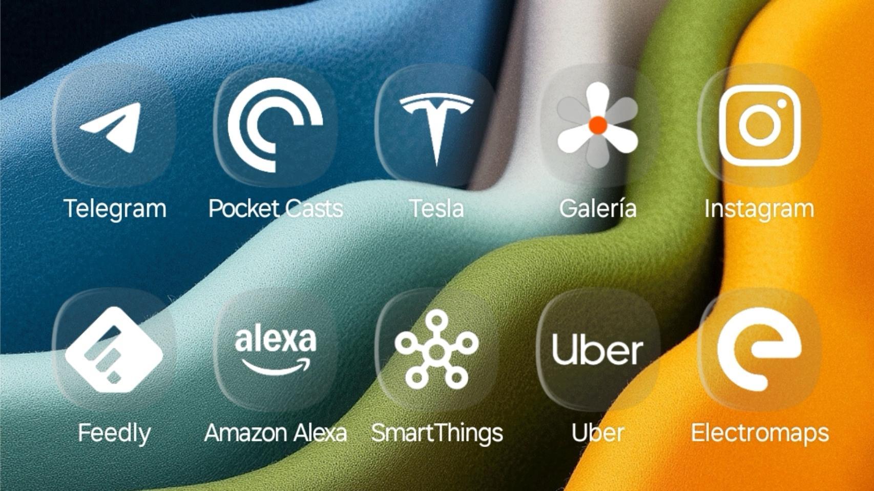 Efecto cristal en One UI de Samsung