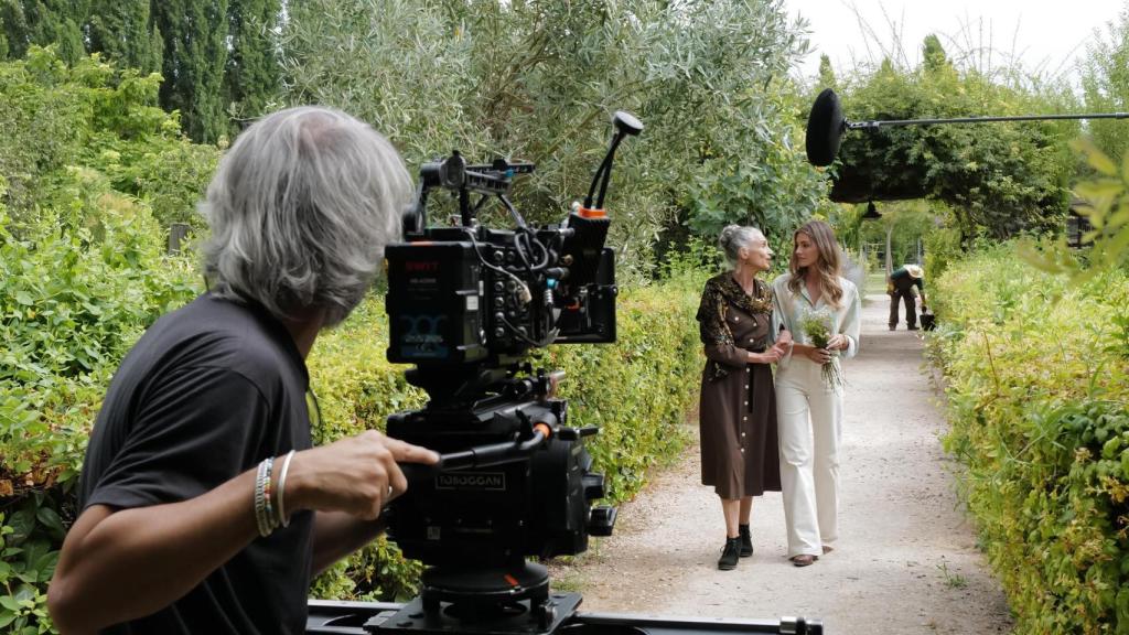 Imagen del rodaje de la serie 'Pura sangre'.