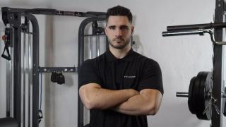 El entrenador Álvaro Guzmán.