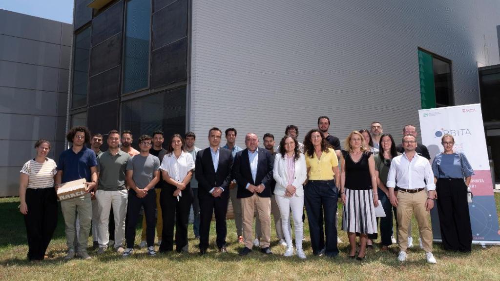Foto de grupo de la presentación de las empresas de la última hornada de emprendedores en Órbita.