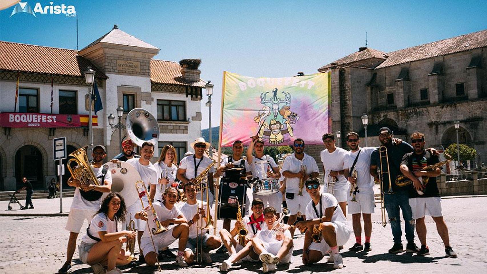 Miembros de la Charanga El Boquerón en la edición del año pasado del Boquefest