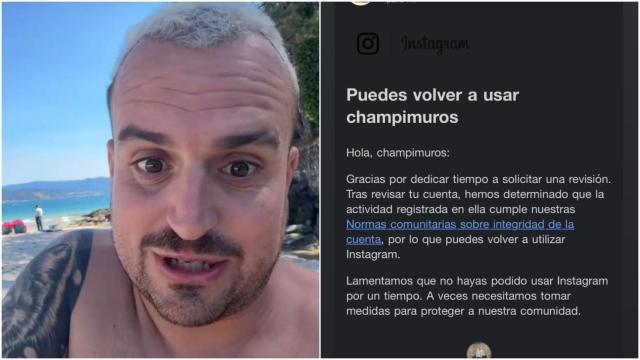 El gallego Champi Muros sobrevive al peor día de su vida y recupera su cuenta de Instagram