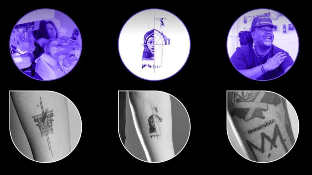 Ejemplos de tatuajes hechos por el robot Blackdot