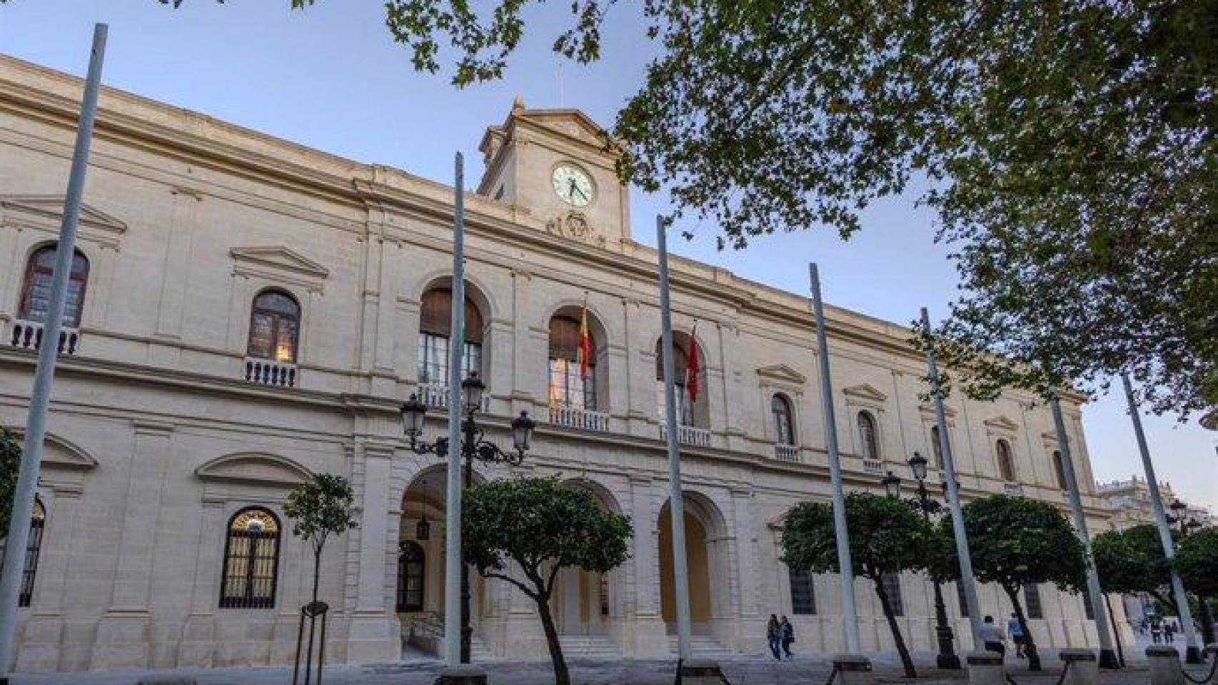 Fachada del Ayuntamiento de Sevilla.