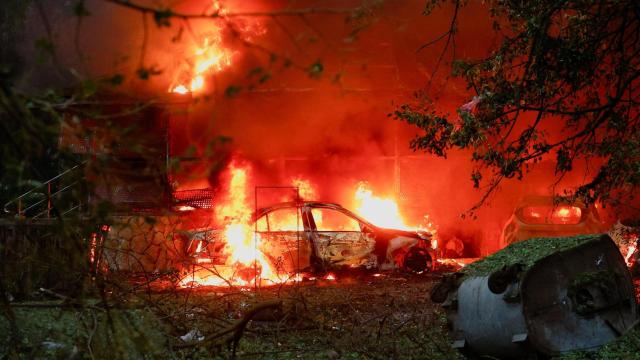 Ataque de Rusia en Kiev este jueves.