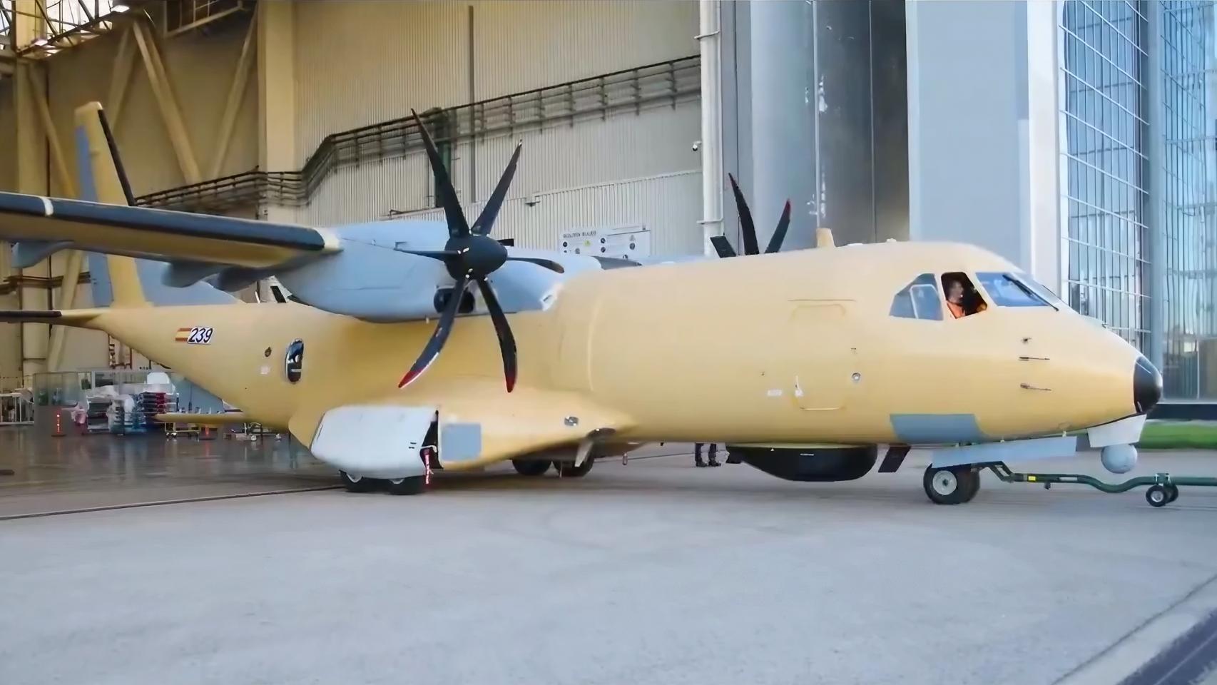 El primer C295 de vigilancia marítima que se integrará en el Ejército del Aire y del Espacio