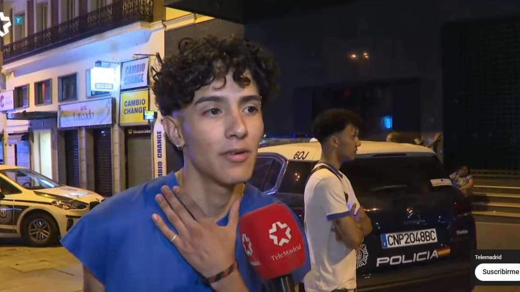 El joven lo explica con miedo en el cuerpo.