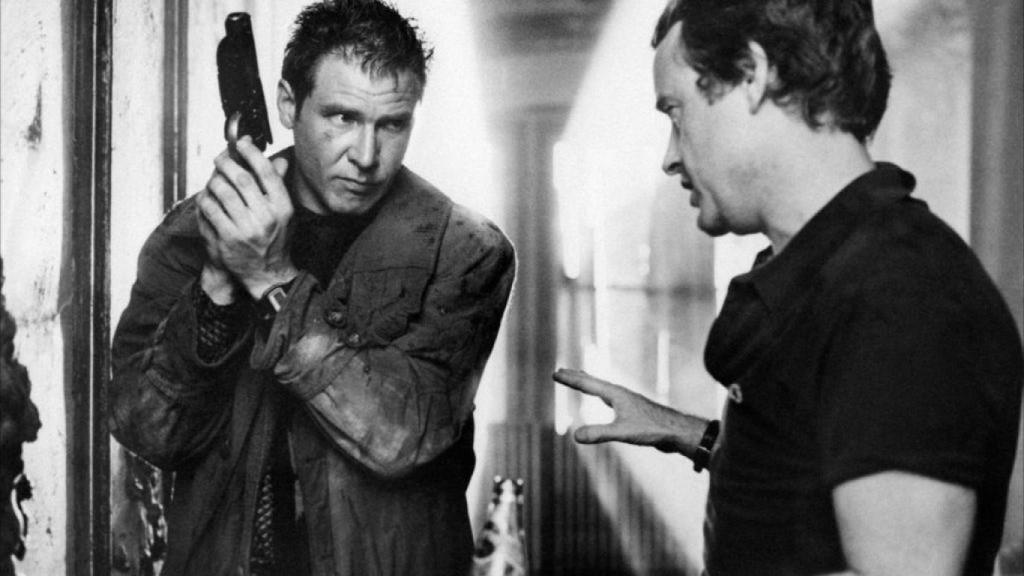 Fotografía del rodaje de 'Blade Runner'.