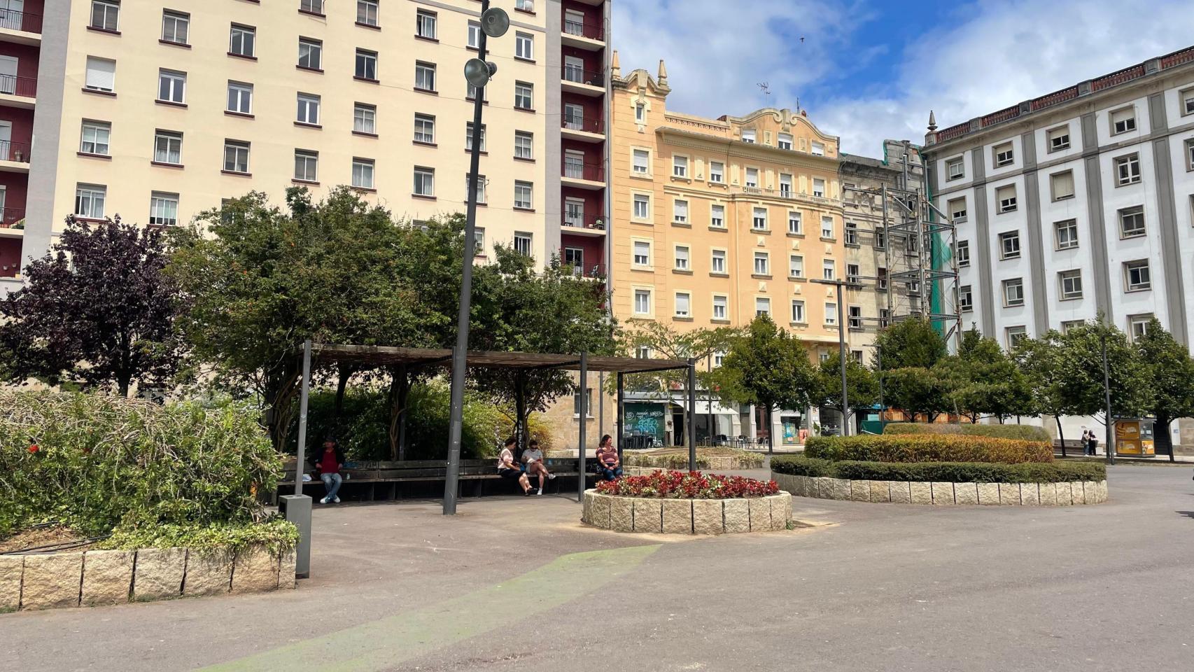 Imagen de la plaza de España de Ferrol, lugar donde presuntamente tuvo lugar la agresión sexual.