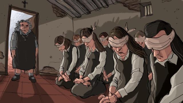 Marimí, madre superiora de las HAM, supervisaba las penitencias, disciplinas y castigos de los conventos.