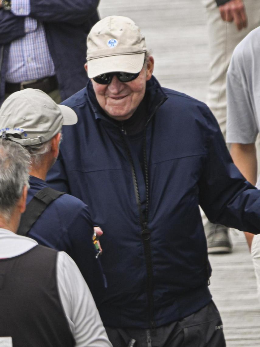 El rey Juan Carlos en las regatas del pasado mayo.