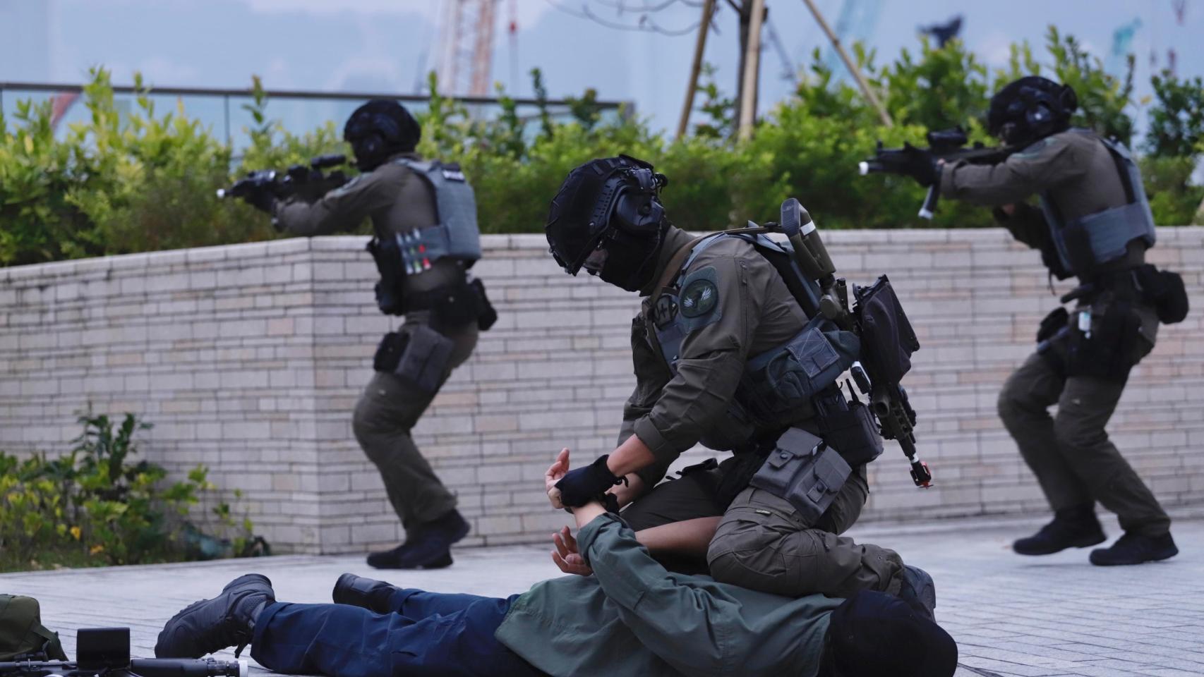 Imagen de archivo de una detención efectuada por la Policía china.