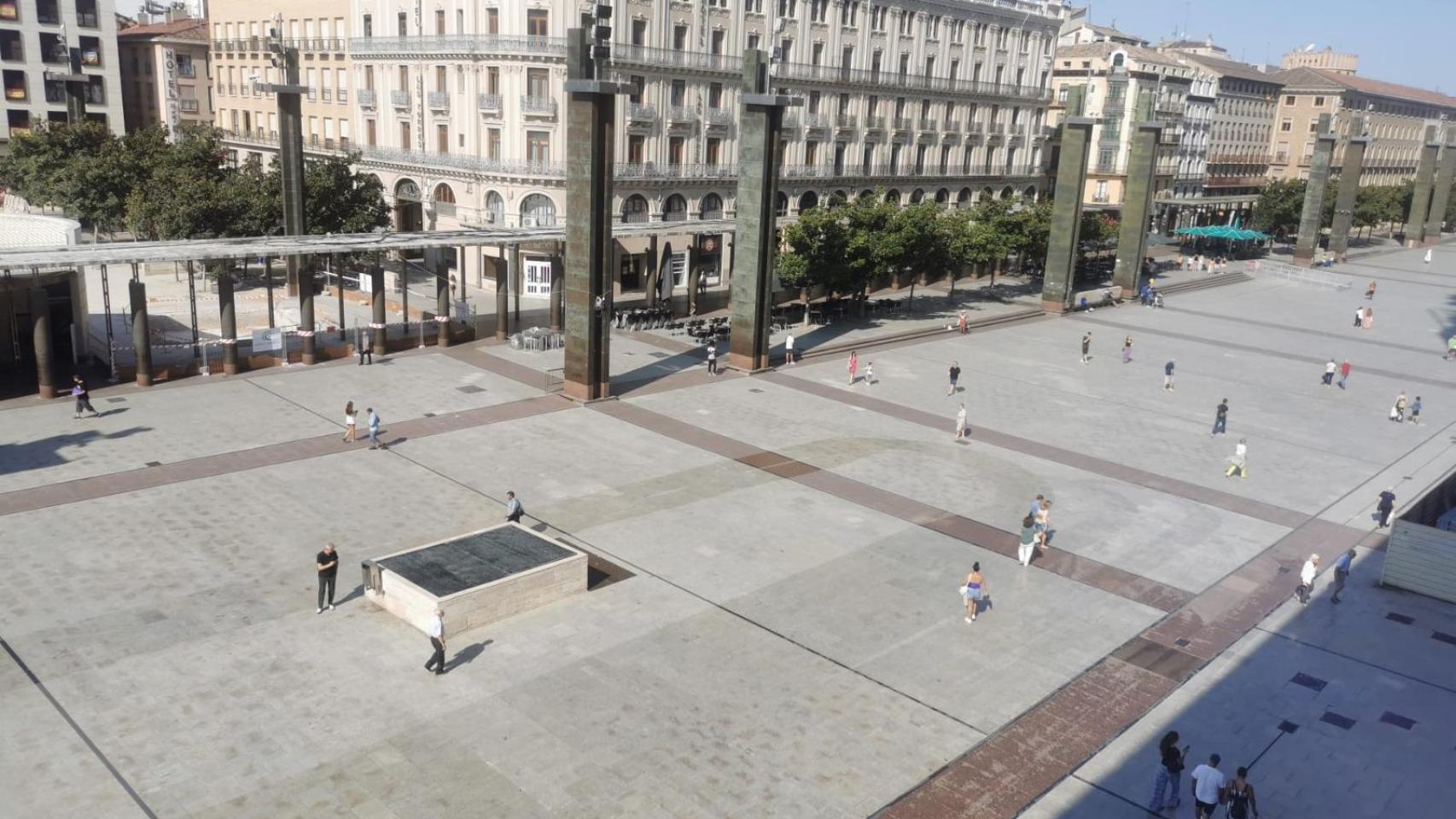La plaza del Pilar, Zaragoza.