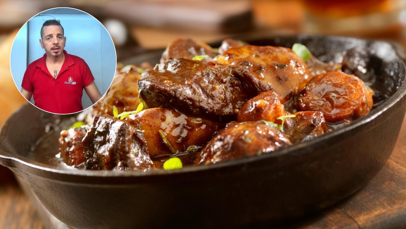 Un plato de carne guisada y el carnicero de redes: @el_as_carnicero