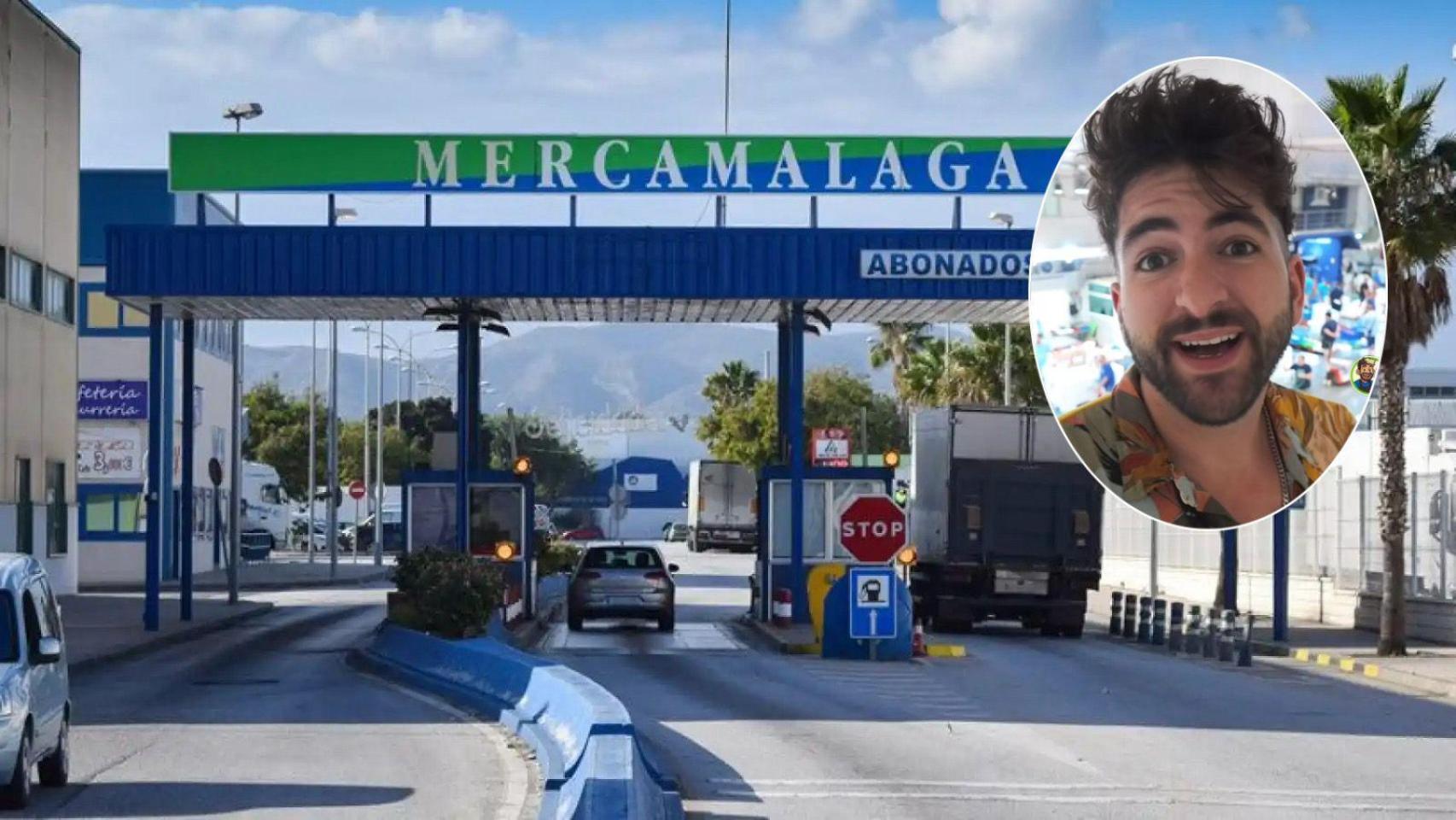 Montaje de Merca Málaga y el pescadero.