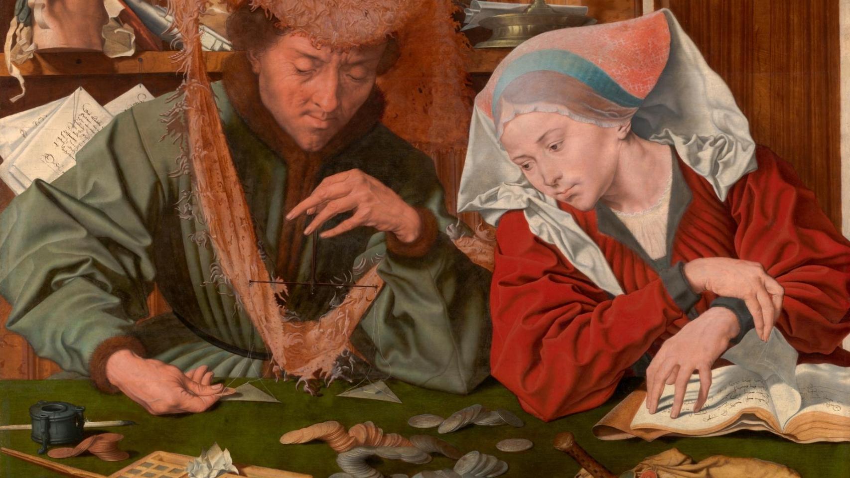 Marinus Van Reymerswale: 'El cambista y su mujer', 1539. Museo del Prado.