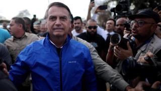 El expresidente brasileño, Jair Bolsonaro, en Brasilia.