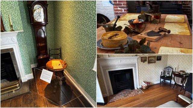 Diferentes estancias de la casa de Jane Austen en Chawton.