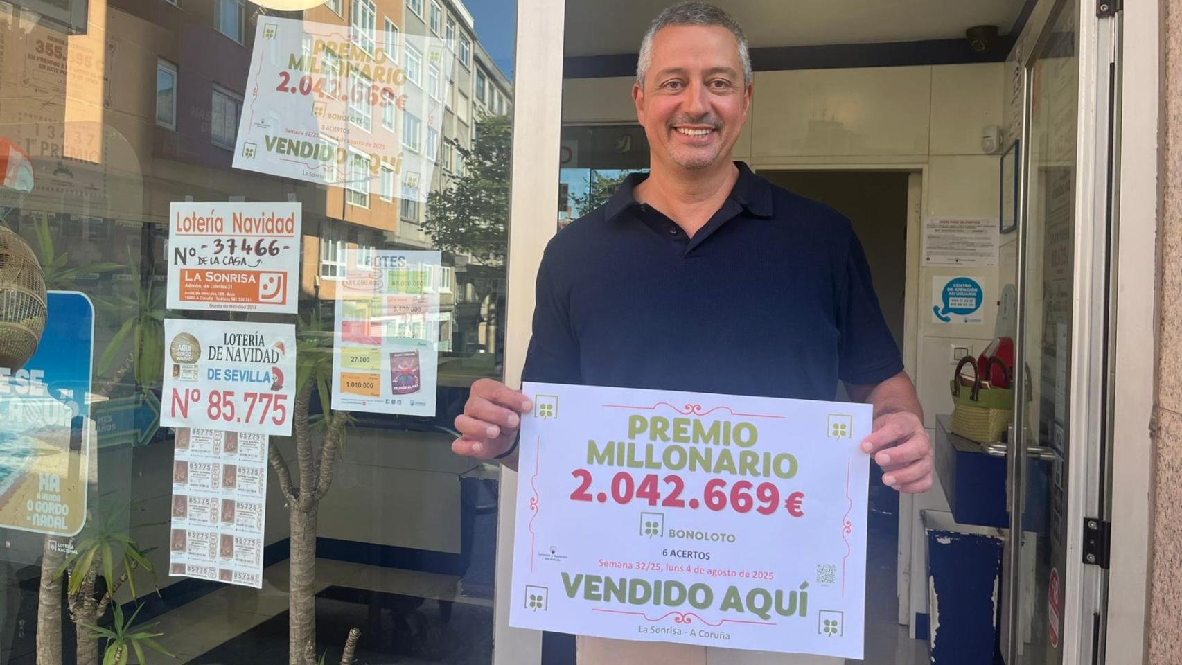 La administración de loterías La Sonrisa ha dado un premio millonario en A Coruña.