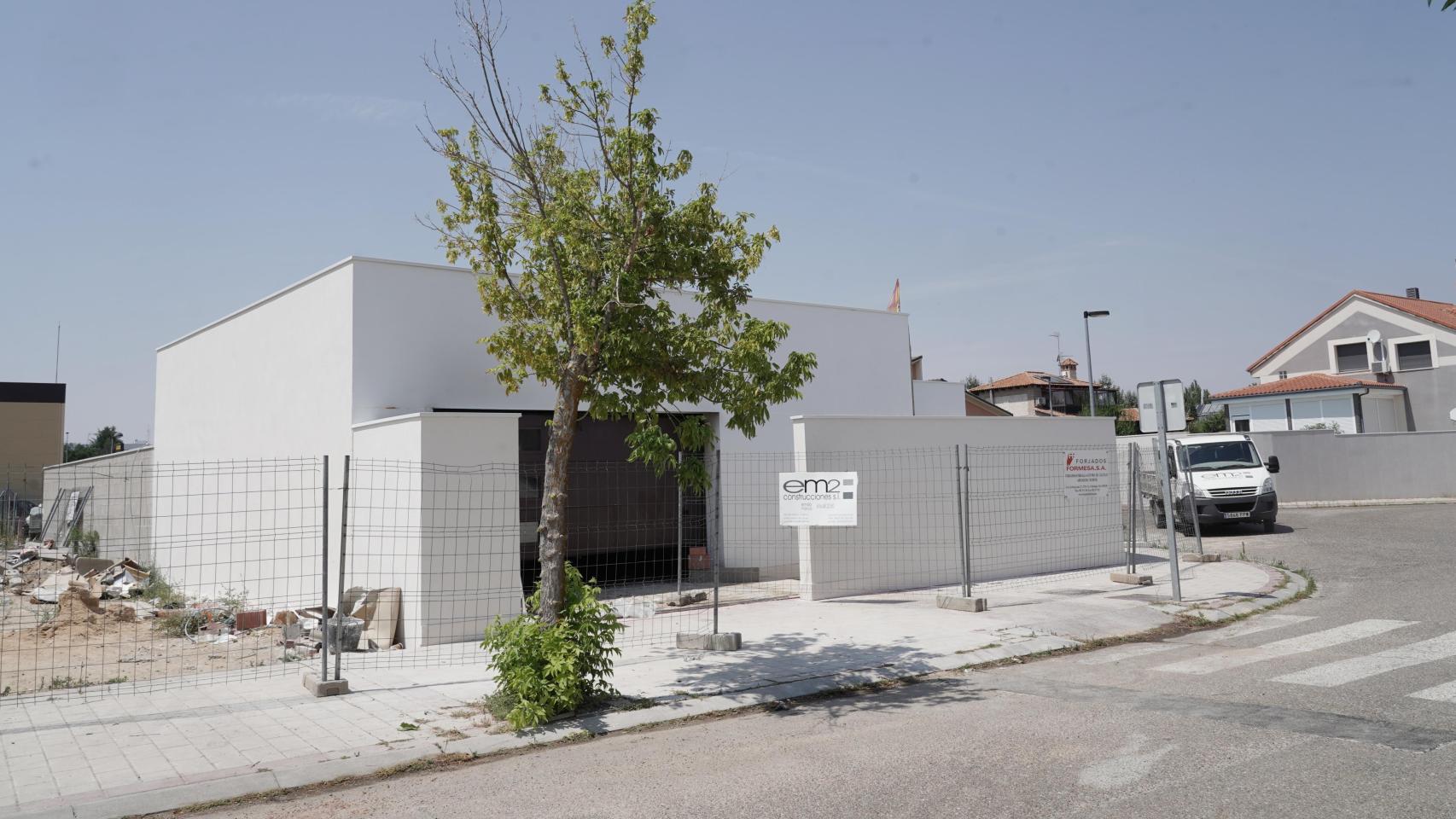 Imagen del chalet en el que se ha producido la explosión en Medina del Campo