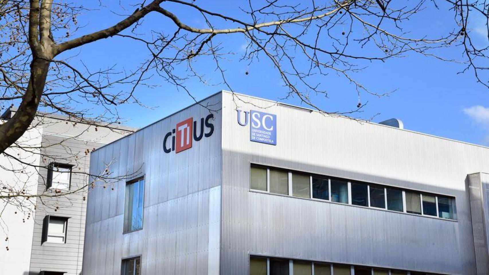 Fachada del CiTIUS de la Universidade de Santiago de Compostela.