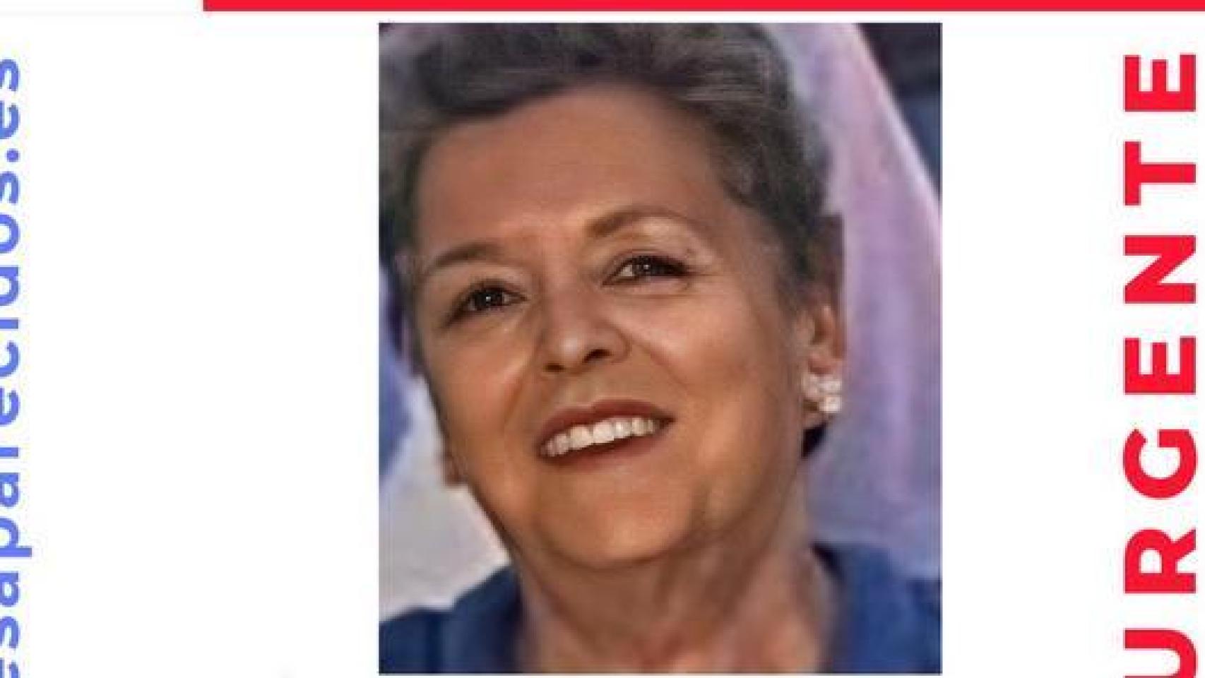 Cartel de SOS Desaparecidos en la que piden colaboración para encontrar a Mari Cruz