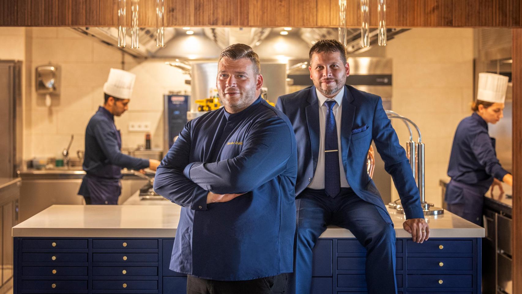 Massimo Arienti y Giovanni Mastromarino, en su nuevo restaurante en Dénia