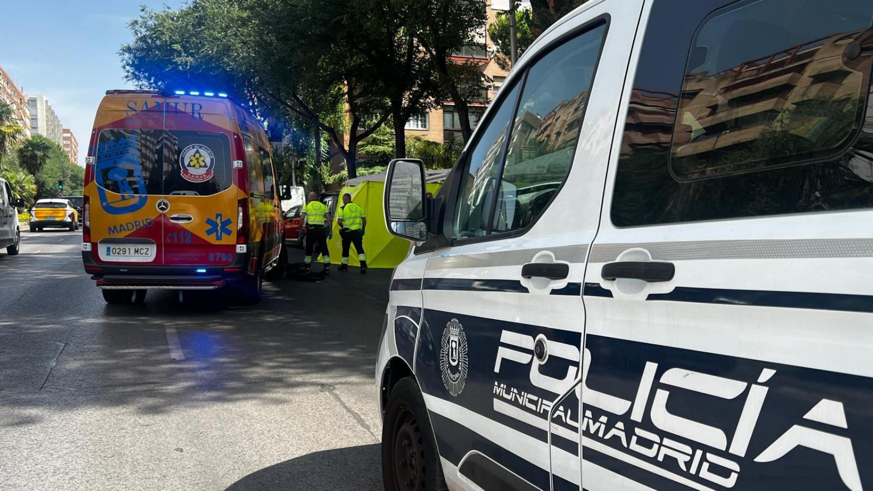 Policía Municipal y Samur en una foto de archivo.