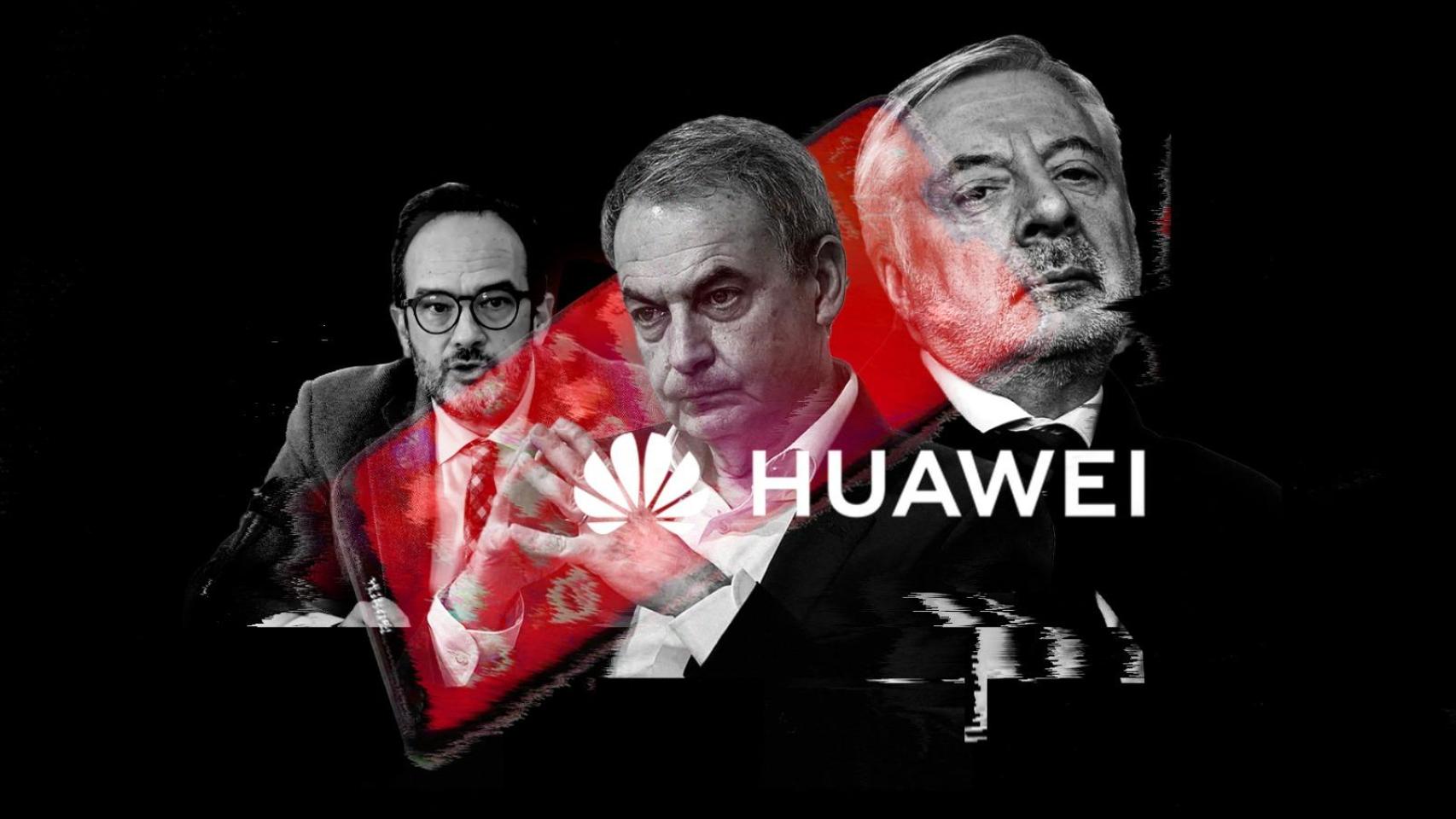 Antonio Hernando, José Luis Rodríguez Zapatero y José Blanco en un montaje.