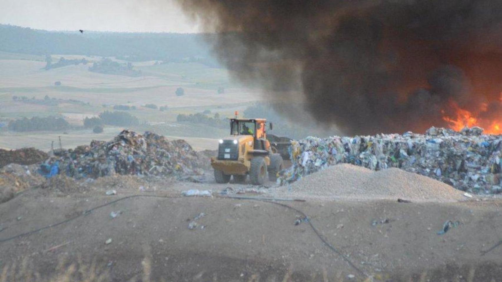 Incendio en la planta de residuos de Cuenca.