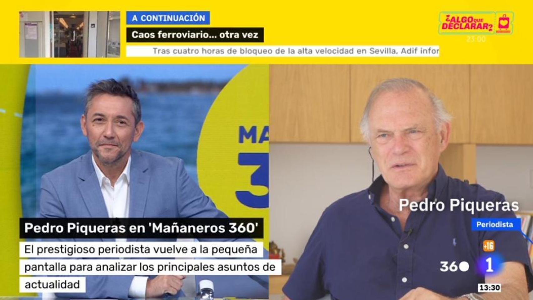 Pedro Piqueras y Javier Ruiz en 'Mañaneros 360'.