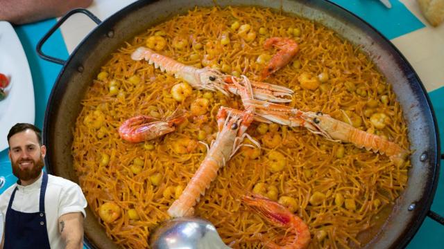 Alfredo Vozmediano, chef, sobre la fideuá perfecta: Para que parezca de restaurante, olvídate de los fideos con agujero