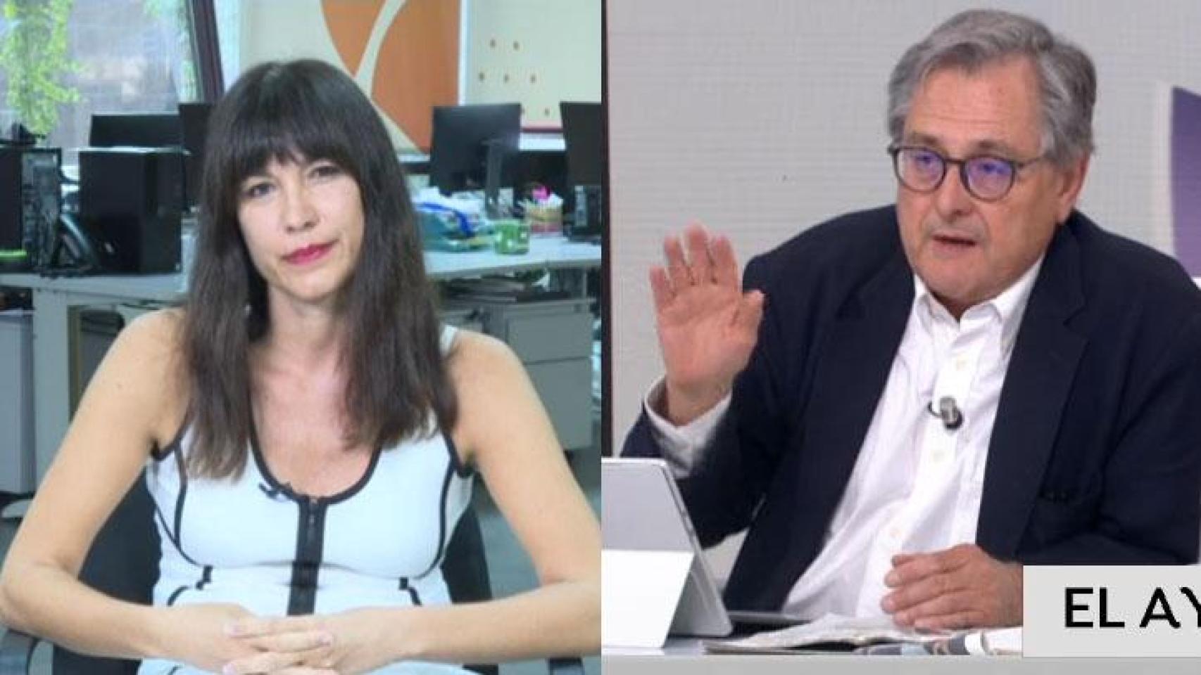 Paco Marhuenda y Arantxa Tirado en ‘Espejo Público’.