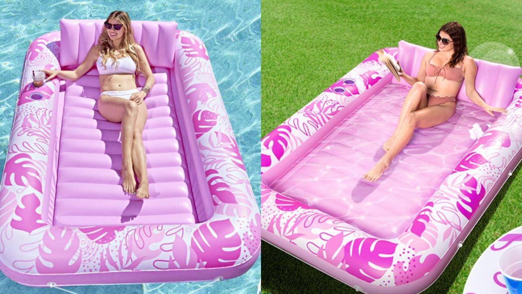 El flotador de piscina que puedes utilizar dentro y fuera del agua, y donde más morena te vas a poner este verano