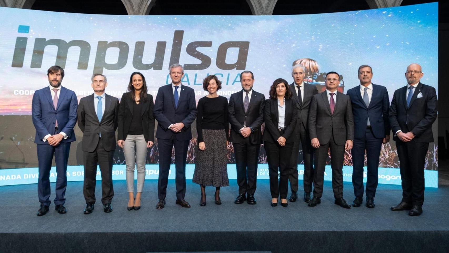 Rueda, en una jornada divulgativa de Impulsa Galicia. Foto de archivo.