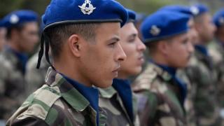 A soldier from the Moroccan air unit, in 2024.