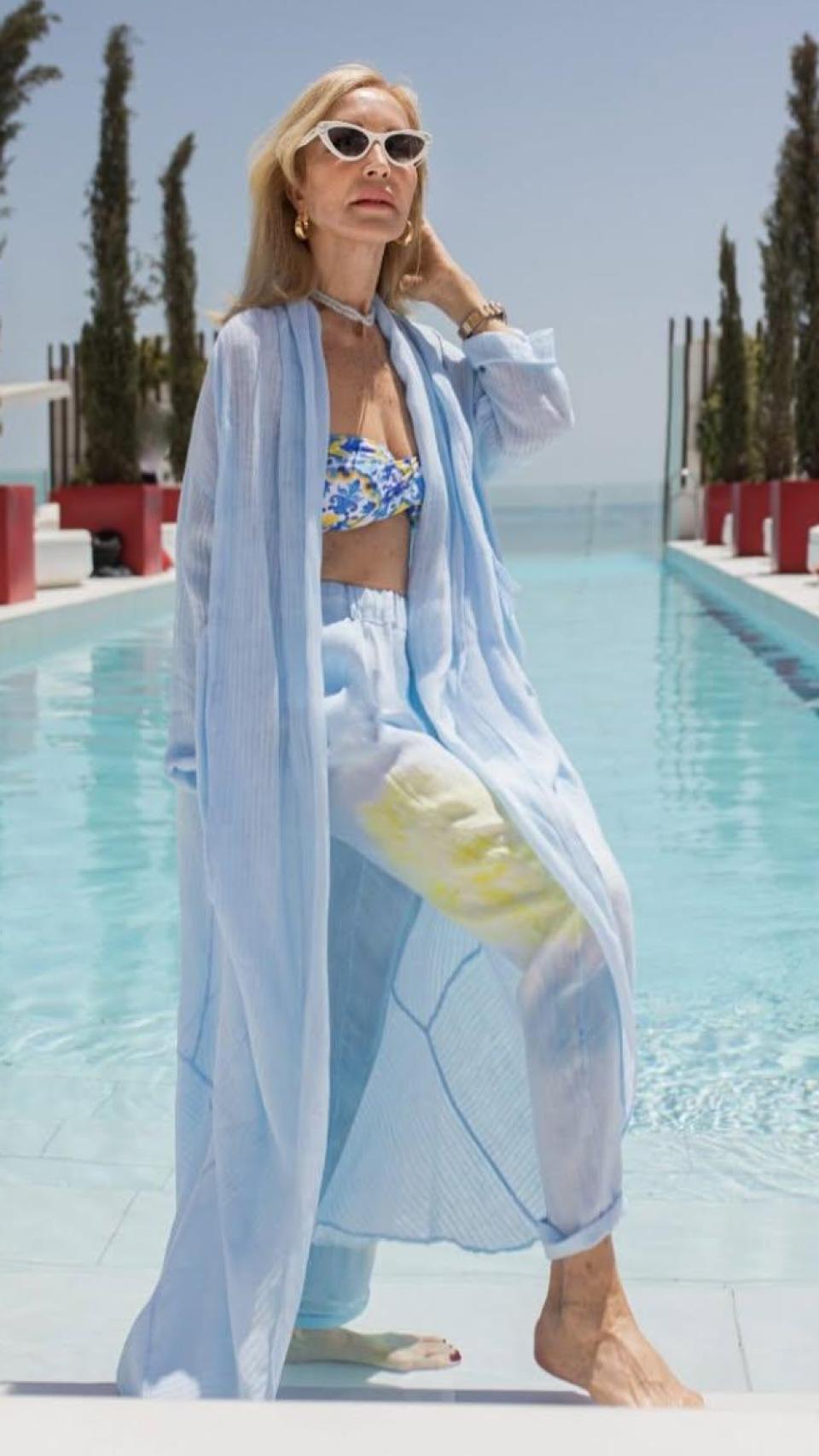 Carmen Lomana en una imagen de sus redes sociales en verano.