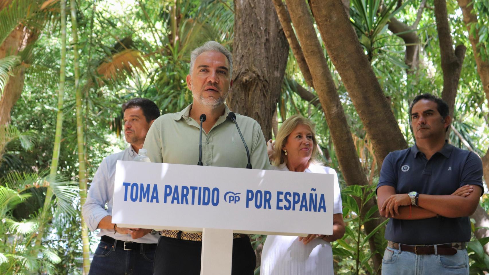 Elías Bendodo, este jueves en Marbella.