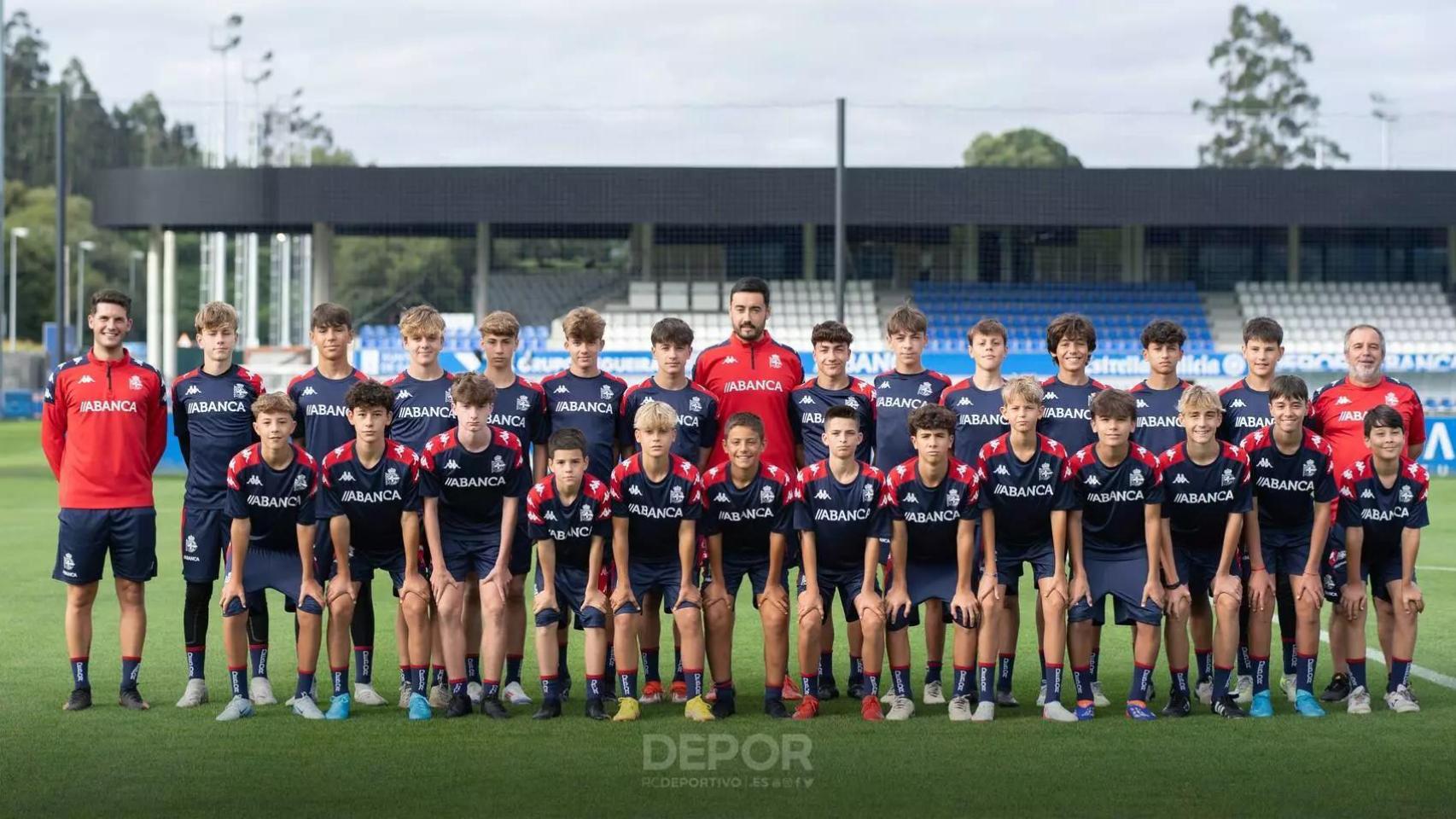 Imagen del Infantil A del RC Deportivo.