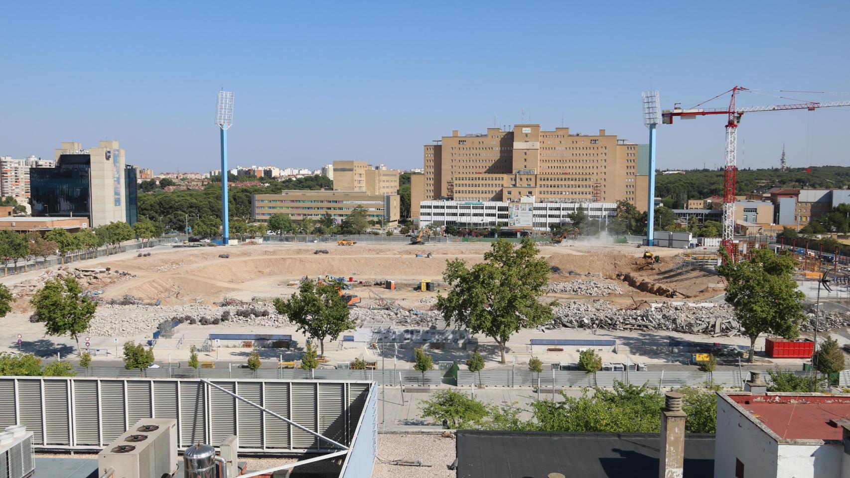 Vista aérea tomada desde el Hotel Ilunion Romareda