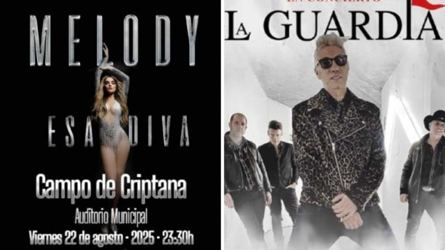 Cartel de los dos conciertos.