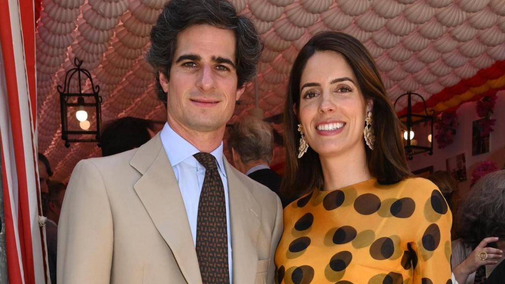 Fernando Fitz-James Stuart y Sofia Palazuelo en la Feria de Abril.