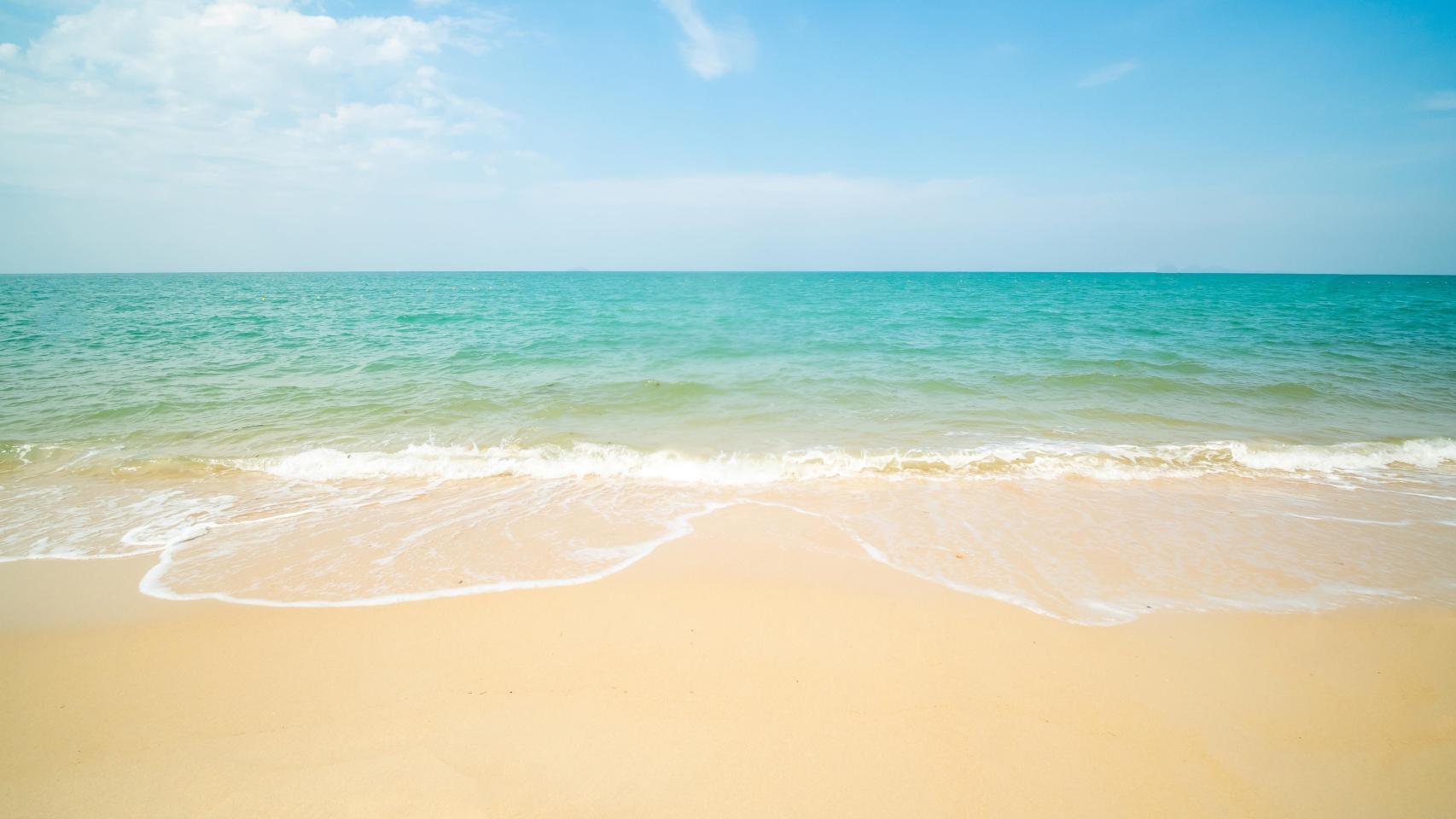 Imagen de archivo de una playa