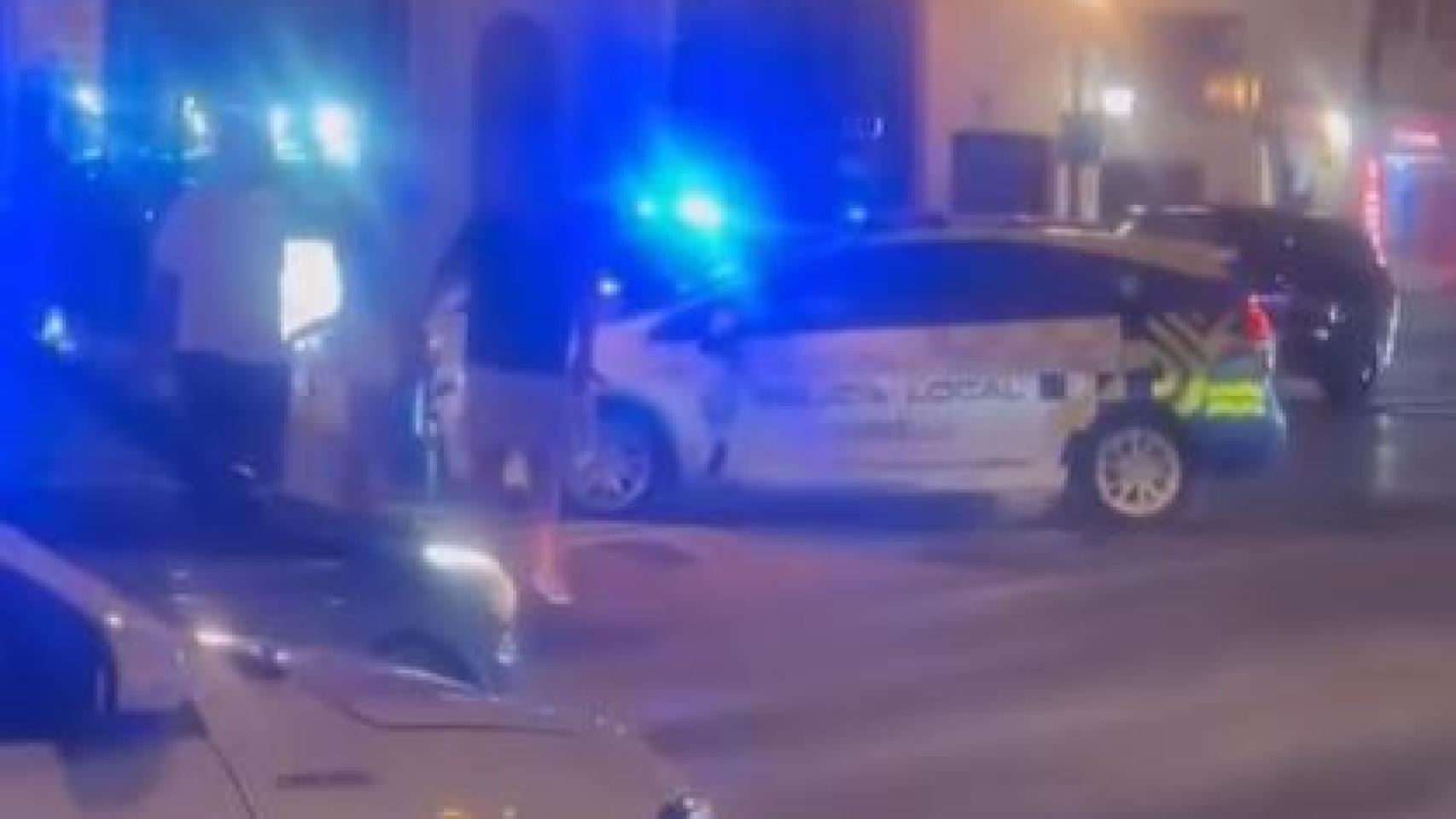 Una imagen de la intervención policial.