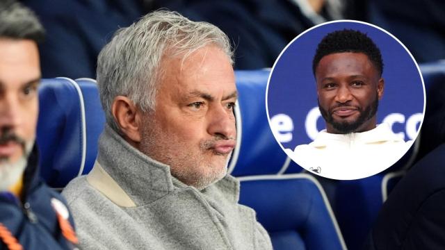 José Mourinho y John Obi Mikel, en un collage