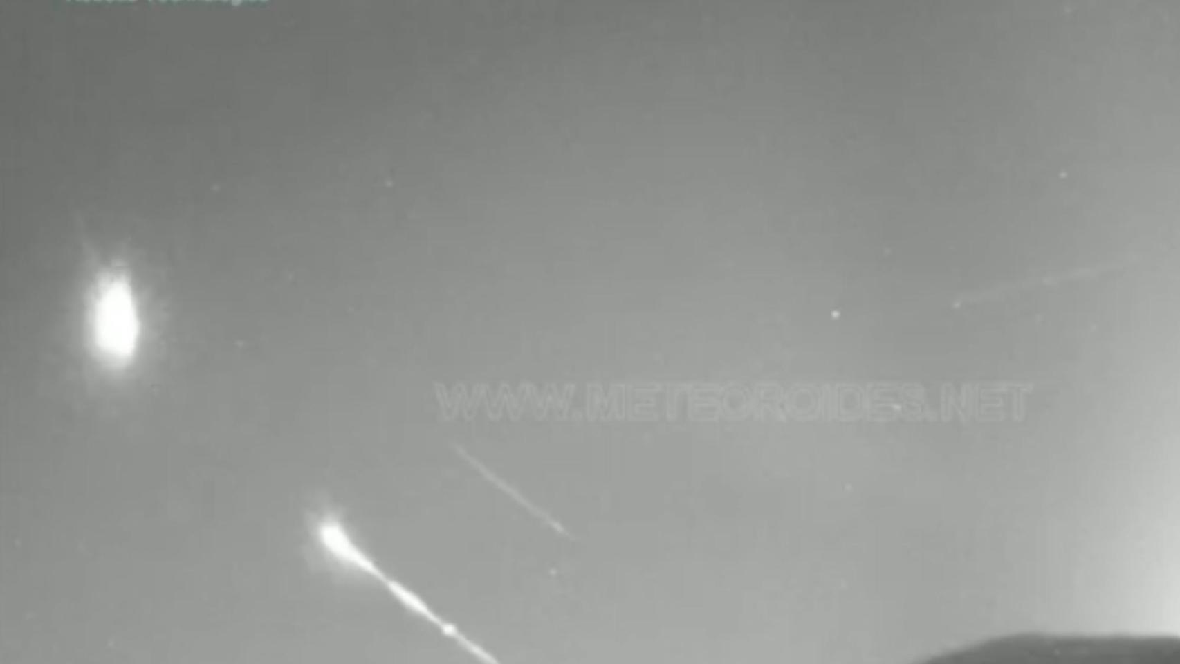 Impresionante bola de fuego de las Perseidas de este sábado 8 de agosto.